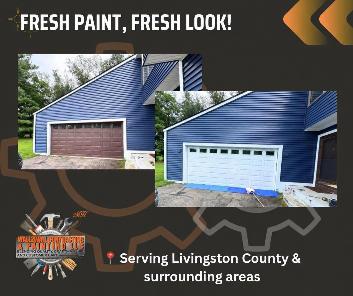 Garage door painting